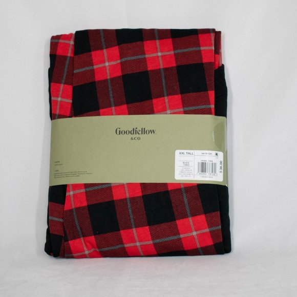 Goodfellow & Co Men's Plaid Long Sleeve Crew + Jogger Pajama Set - Picture 5 of 8